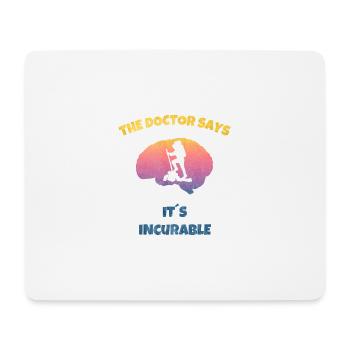 Te Doctor dit - Sa randonnée incurable - Tapis de souris (format paysage) - blanc - Devant
