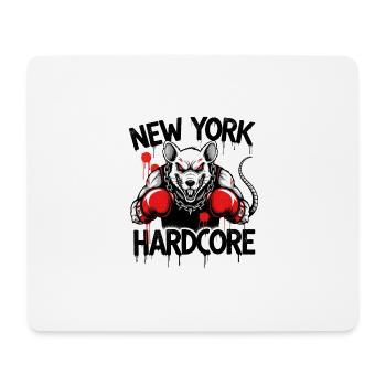 Urban Bulldog Kampf für NY Hardcore - Mousepad (Querformat) - Weiß - Vorne