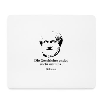 Sokrates: Die Geschichte endet nicht mit uns. - Mousepad (Querformat) - Weiß - Vorne