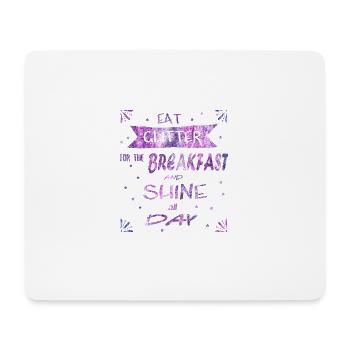 Eat Glitter radiate Unicorn queen - Mousepad (Querformat) - Weiß - Vorne