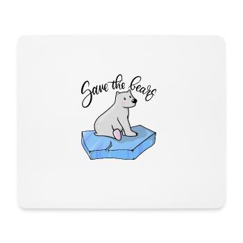 Sauvez les ours - Sauvez les ours - Tapis de souris (format paysage) - blanc - Devant