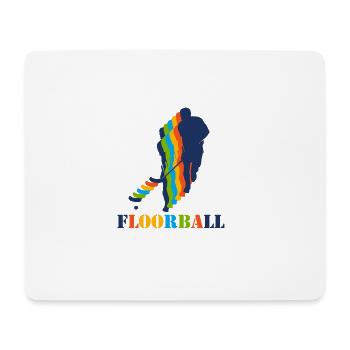 Floorball - Mouse Pad (horizontal) - white - Front