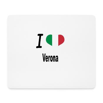 J'aime l'Italie Accueil Vérone - Tapis de souris (format paysage) - blanc - Devant