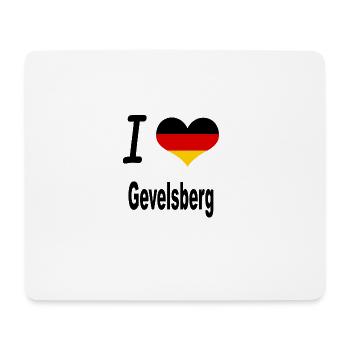 I Love Germany Home Gevelsberg - Mousepad (Querformat) - Weiß - Vorne