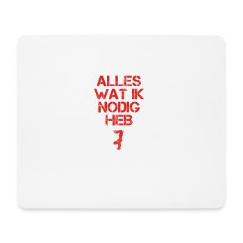 presentje wat ik nodig skateboard skateboarder han - Mousepad (Querformat) - Weiß - Vorne