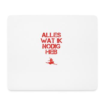 presentje wat ik nodig ballet yoga 1 - Mousepad (Querformat) - Weiß - Vorne