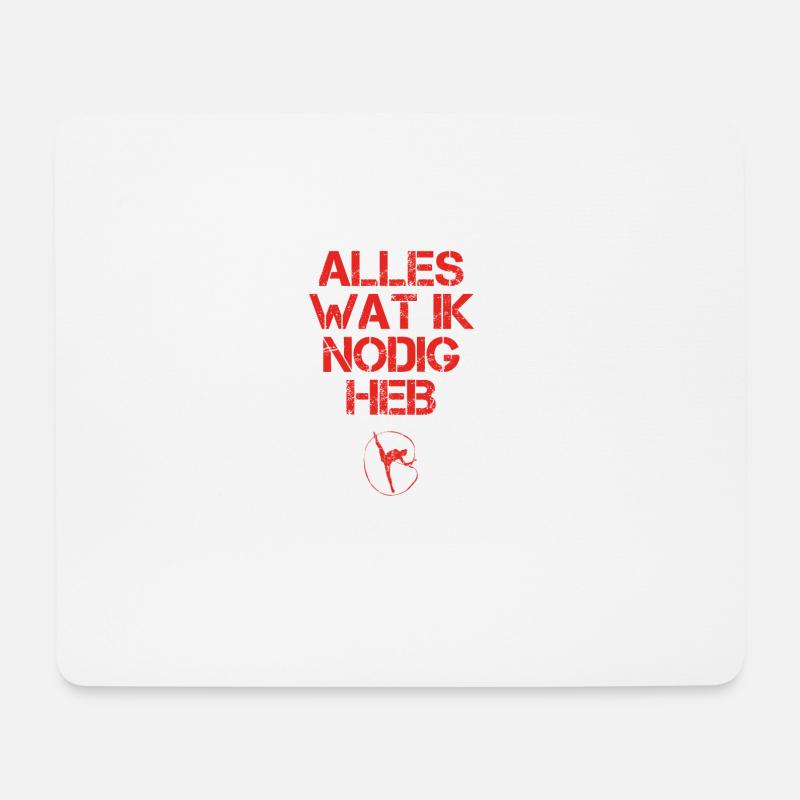 presentje wat ik nodig ballet balletto ballet - Mousepad (Querformat) - Weiß