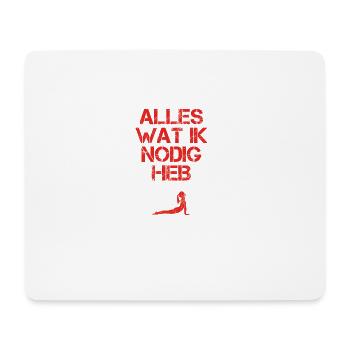 presentje wat ik nodig ballet yoga 3 - Mousepad (Querformat) - Weiß - Vorne