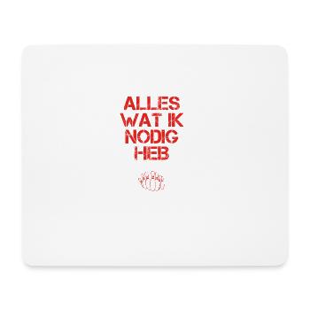 presentje wat ik nodig bowlerin - Mousepad (Querformat) - Weiß - Vorne