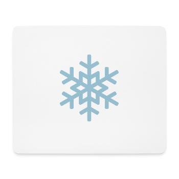 flocon de neige 1 - Tapis de souris (format paysage) - blanc - Devant