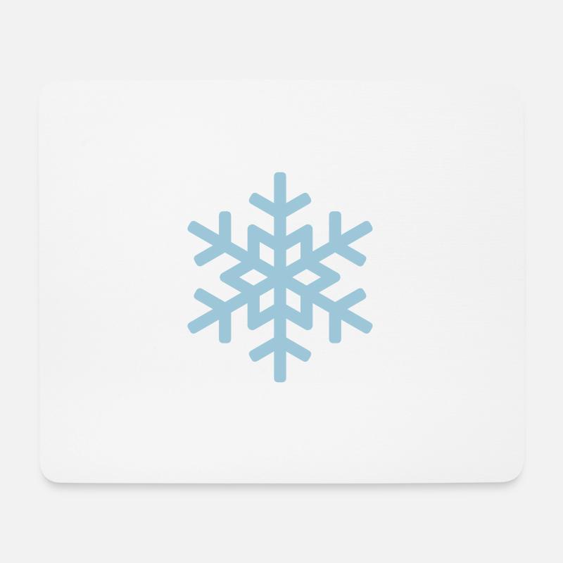 schneeflocke 1 - Mousepad (Querformat) - Weiß