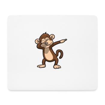 Dabbing Affe lustig Geschenk Kind Geburtstag - Mousepad (Querformat) - Weiß - Vorne
