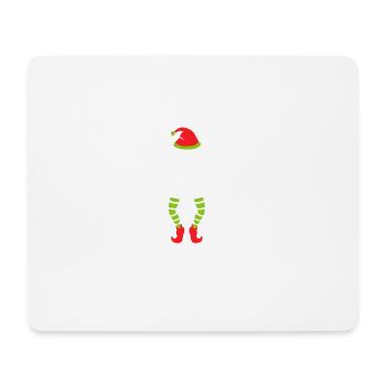 Je suis un grand cadeau Elf / Noël X-Mas - Tapis de souris (format paysage) - blanc - Devant