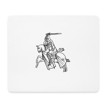 knight ritter sword schwert armor9 - Mousepad (Querformat) - Weiß - Vorne