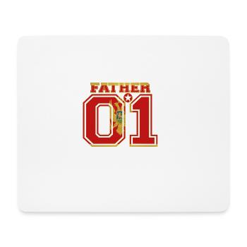 Father papa vater 01 Montenegro - Mousepad (Querformat) - Weiß - Vorne