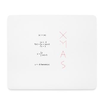 ALLES IST LIEBER MATH AM WEIHNACHTEN - Mousepad (Querformat) - Weiß - Vorne
