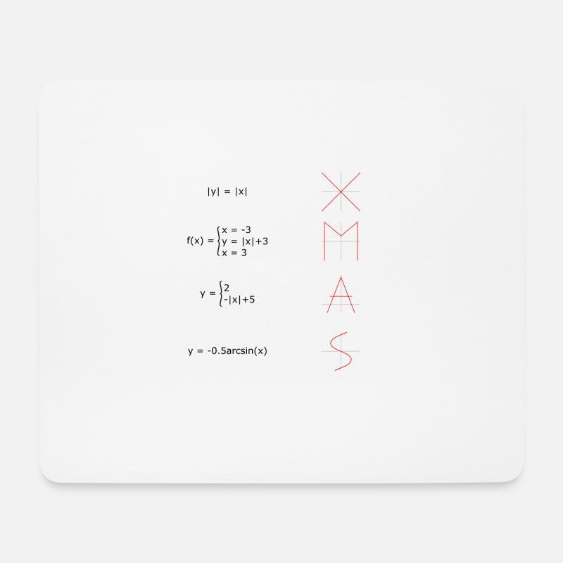 ALLES IST LIEBER MATH AM WEIHNACHTEN - Mousepad (Querformat) - Weiß