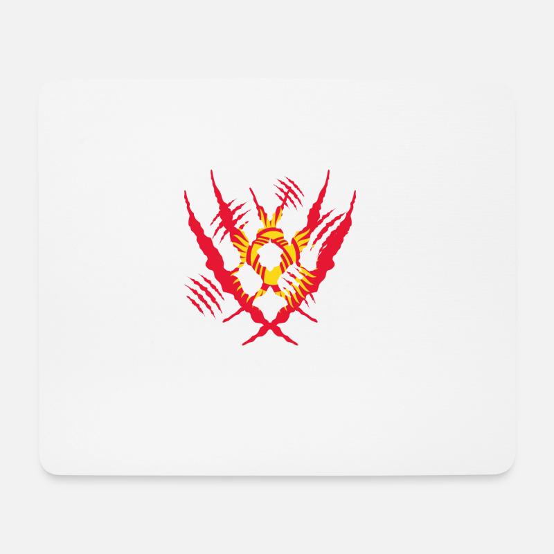 Claw Klaue worn risse riss x heimat stolz Kirgisis - Mousepad (Querformat) - Weiß