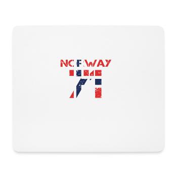 Football club team party em wm NORWAY 71 - Tapis de souris (format paysage) - blanc - Devant