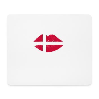 Kiss love kuss lippen queen prinzessin Daenemark p - Mousepad (Querformat) - Weiß - Vorne
