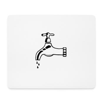 Plombiers Robinet - Tapis de souris (format paysage) - blanc - Devant