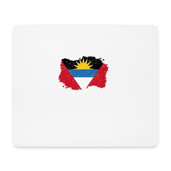 Roots accueil drapeau Antigua-Barbuda p - Tapis de souris (format paysage) - blanc - Devant