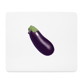 aubergine,Gemüse, - Mousepad (Querformat) - Weiß - Vorne