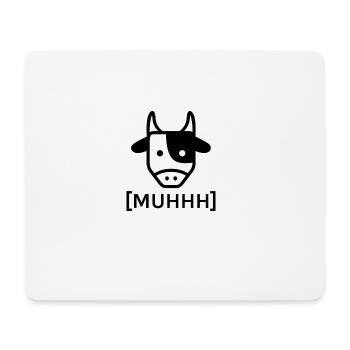 MUHHH Kuh - Mousepad (Querformat) - Weiß - Vorne
