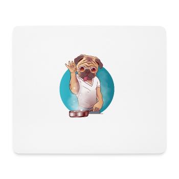 chien sel Bae cuisiner avec dévotion - Tapis de souris (format paysage) - blanc - Devant