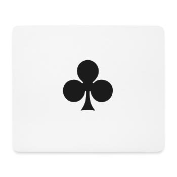 Kreuz / Treff - Symbol - Mousepad (Querformat) - Weiß - Vorne