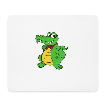 Kroko Kaiman Reptilien Tiere - Mousepad (Querformat) - Weiß - Vorne