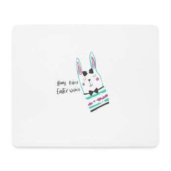bunny kisses - Mouse Pad (horizontal) - white - Front