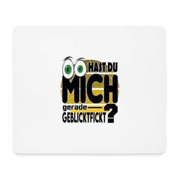 Sprüche Geblicktfickt Lustig Schauen Gucken - Mousepad (Querformat) - Weiß - Vorne