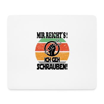 Automechaniker Schrauben KFZ Mechaniker - Mousepad (Querformat) - Weiß - Vorne