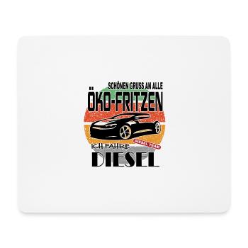 Sprüche Autofahrer Diesel - Mousepad (Querformat) - Weiß - Vorne