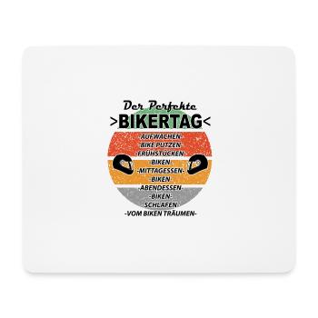 Motorradfahrer Motorradfahrerin Biker Sprüche - Mousepad (Querformat) - Weiß - Vorne