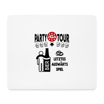 Jga Letztes Auswärtsspiel Flasche Bier Saufen - Mousepad (Querformat) - Weiß - Vorne