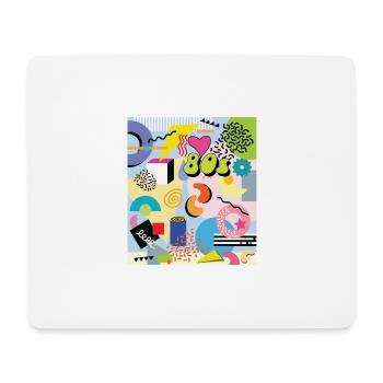Love the 80s Memphis style - Mouse Pad (horizontal) - white - Front