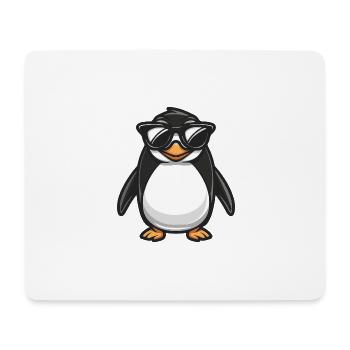Pinguin Cool Tier - Mousepad (Querformat) - Weiß - Vorne