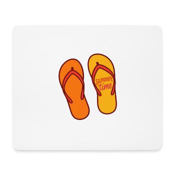 summer time - Tapis de souris (format paysage) - blanc - Devant