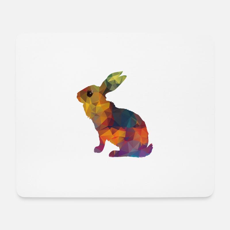 Rabbit - Mouse Pad (horizontal) - white