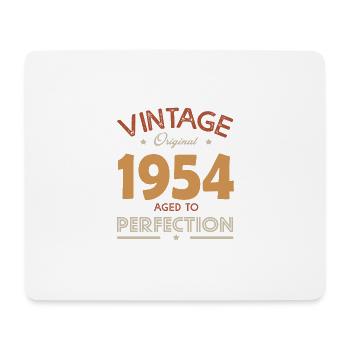 vintage 1954 cadeau anniversaire Né en 1954 - Tapis de souris (format paysage) - blanc - Devant