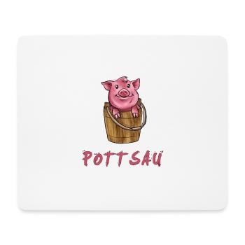 Pottsau - Mousepad (Querformat) - Weiß - Vorne