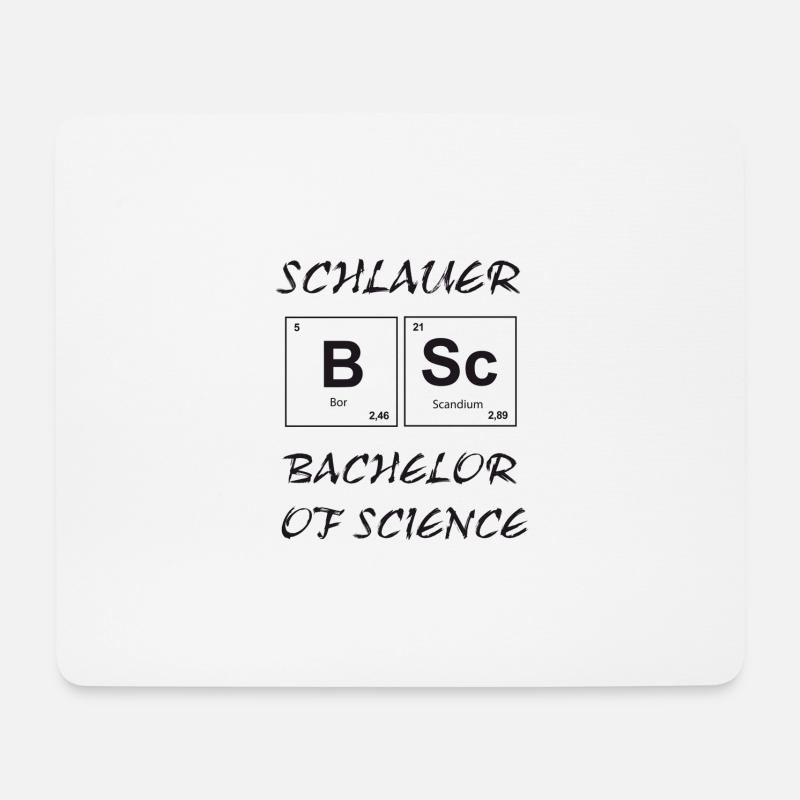 Bachelor of Science - Mousepad (Querformat) - Weiß