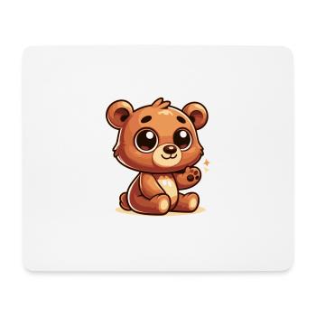 Bär - Mousepad (Querformat) - Weiß - Vorne