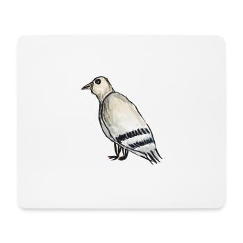 taube - Mousepad (Querformat) - Weiß - Vorne