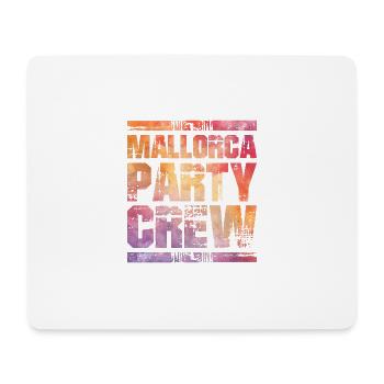 Mallorca Party Crew Coloré - Tapis de souris (format paysage) - blanc - Devant