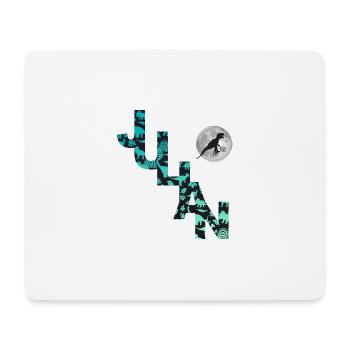 JULIAN - Schöner Jungen Name mit Dinosaurier - Mousepad (Querformat) - Weiß - Vorne