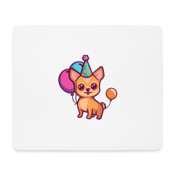 Chihuahua Hunde Geburtstag Comic - Mousepad (Querformat) - Weiß - Vorne