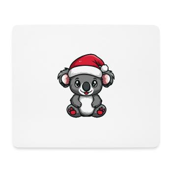 Koala Noël mignon - Tapis de souris (format paysage) - blanc - Devant